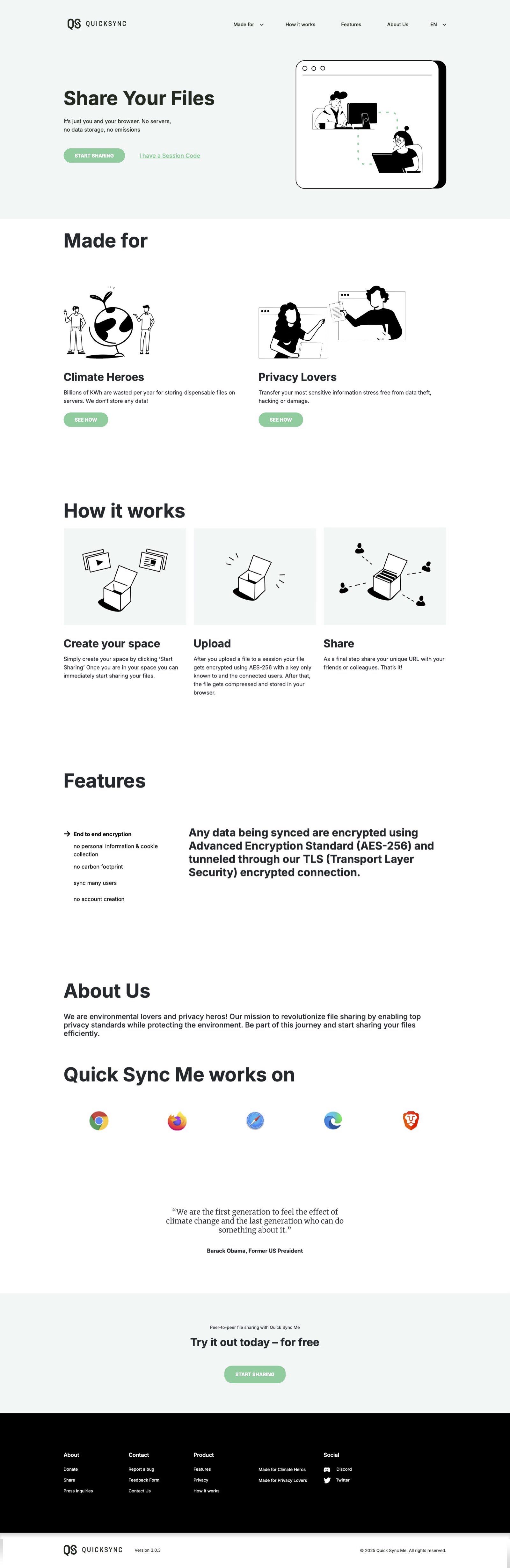 Quicksync Me detail screenshot
